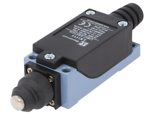 Eindschakelaar; pin Ø8mm; NO + NC; 5A; max.250VAC; max.250VDC Eindschakelaar; pin Ø8mm; NO + NC; 5A; max.250VAC; max.250VDC
